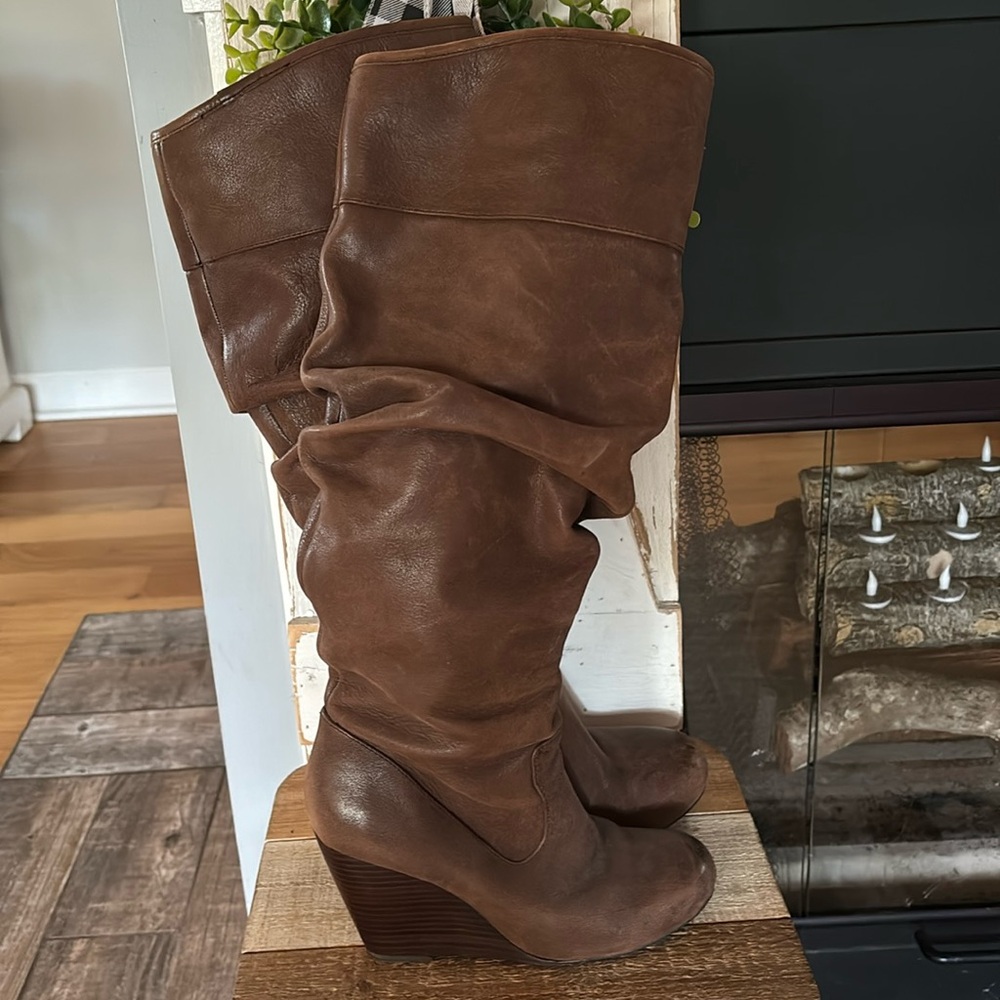 Jessica Simpson Brown Leather Boots